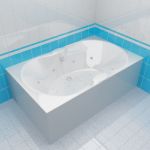 Bath 3d-model Hansgrohe Pharo 260 180x110