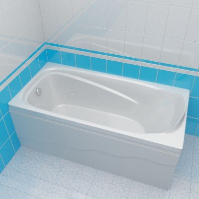 Bath 3d-model Polla Gusto 75x150