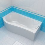 Bath 3d-model Polla Viola 90x170 L