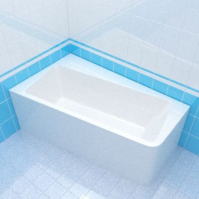 Bath 3d-model Ravak 10-degrees 160x95x61 L