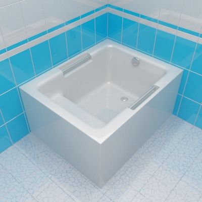 Bath 3d-model Sanindusa Shortline 70x100