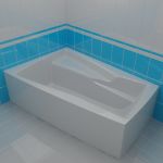 Bath 3d-model Teiko Ara left 160x105x46