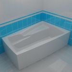 Bath 3d-model Teiko Ara right 160x105x46