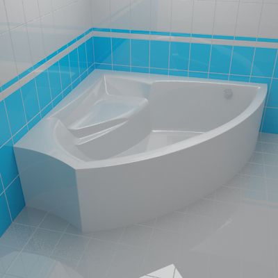 Bath 3d-model Teiko Auriga right 150x150x45