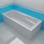 Bath 3d-model Teiko Columba 180x80x46