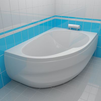 Bath 3d-model Teiko Spinel Mono right 160x102x69