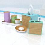 Bathroom accessories 3d-model 01