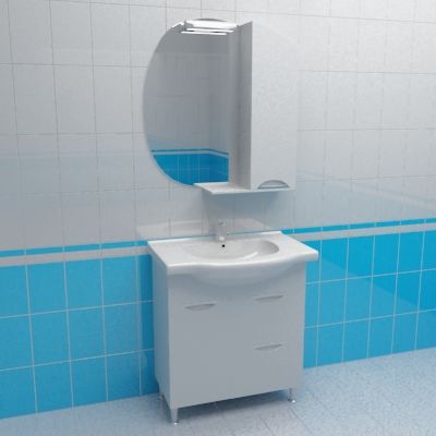 Bathroom furniture 3d-model Akvarodos Gloria 75