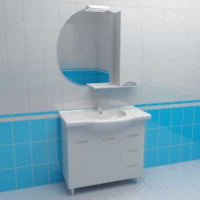 Bathroom furniture 3d-model Akvarodos Gloria 90