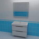 Bathroom furniture 3d-model Akvarodos Venice 100