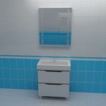 Bathroom furniture 3d-model Akvarodos Venice 80