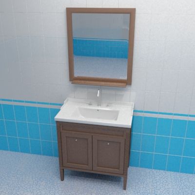 Bathroom furniture 3d-model Caprigo Albion 80 B