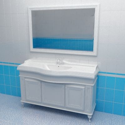 Bathroom furniture 3d-model Caprigo Fresco 150 W