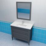 Bathroom furniture 3d-model Caprigo Garda 100 B