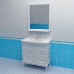 Bathroom furniture 3d-model Caprigo Jardin 80 W