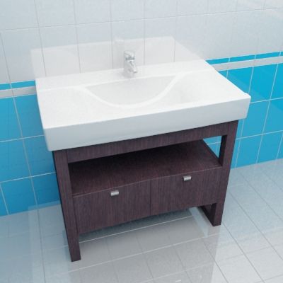 Bathroom furniture 3d-model Cersanit IMATRA for CARLA 85x45