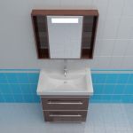 Bathroom furniture 3d-model Runo Milan 70 DW