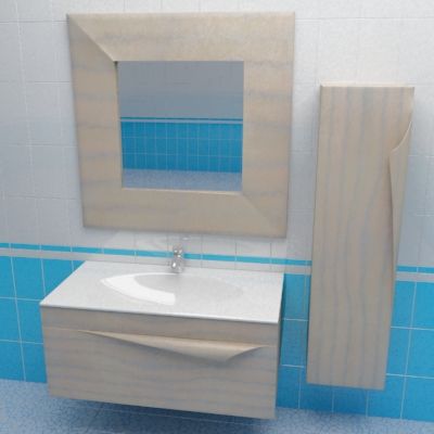 Bathroom furniture Aqwella Papyrus wood