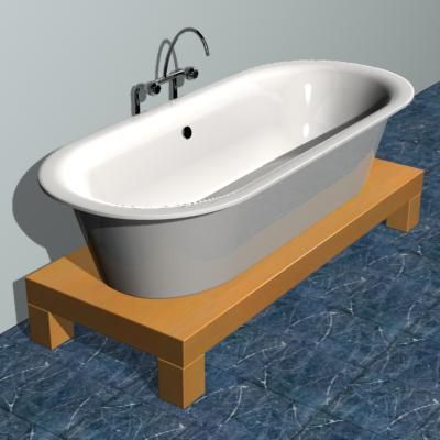 Bathtub09 3D - model