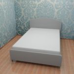 Bed 3d-model IKEA Hauga 148x210x100