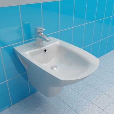 Bidet 3d-model Cersanit Carina 35x52