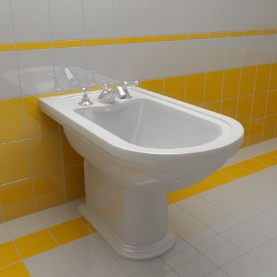 Bidet 3d-model Ideal Standard Nalla 60x35x39