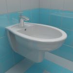 Bidet 3d-model Ideal Standard San Remo 36x56x35