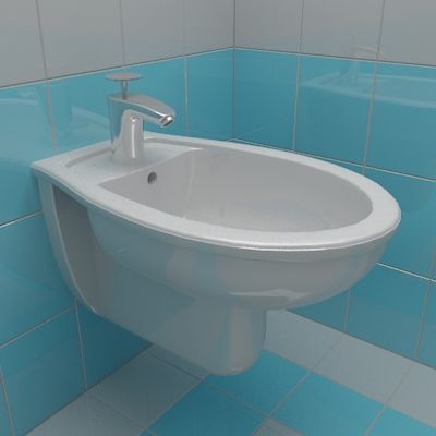 Bidet 3d-model Ideal Standard San Remo 36x56x35