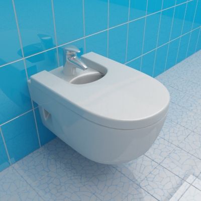 Bidet 3d-model Roca Meridian 36x56