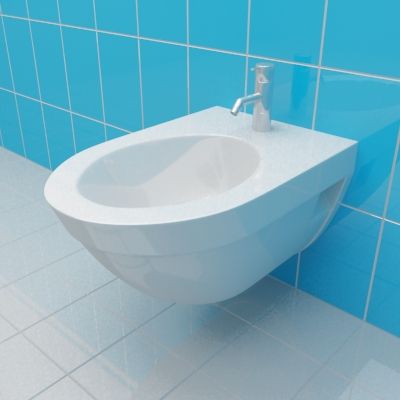 Bidet 3d-model Vitra Form 500 55x35