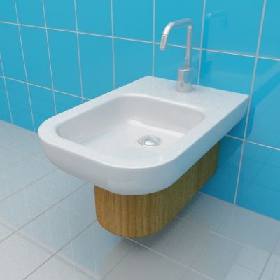 Bidet 3d-model Vitra Mod 35x55