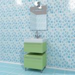 Cupboard 3d-model Fema Stile Deluxe Green 02 Russia