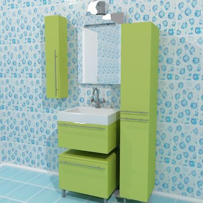 Cupboard_3d-model_Fema_Stile_Deluxe_Green_Russia