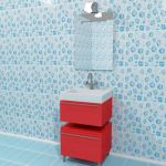 Cupboard 3d-model Fema Stile Deluxe Red 02 Russia