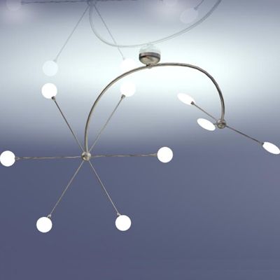 Chandelier in the style of hi-tech 3D - model CAD symbol FUTURE