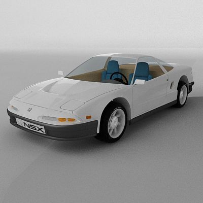 Car 3d-model Honda NSX 443x181x117