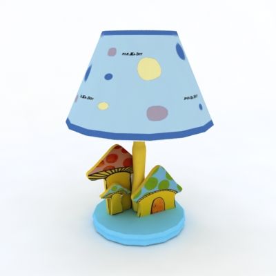 Children's blue desk lamp CAD symbol LT01mk0100