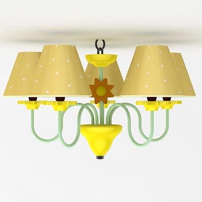 Lamp for childrens room 3D – model  CAD symbol LT01mk05