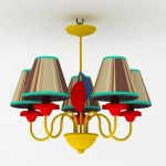 Modern chandelier 3D object LT01mk08