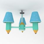 Modern chandelier for the childrens room 3D model LT01mk0900