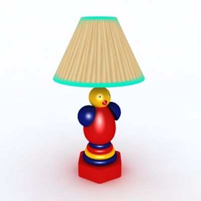 Desk lamp for kids CAD 3D - model symbol LT01mk130