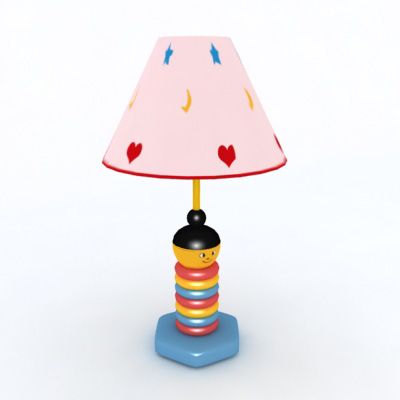 Desk lamp for kids 3D model LT01mk14