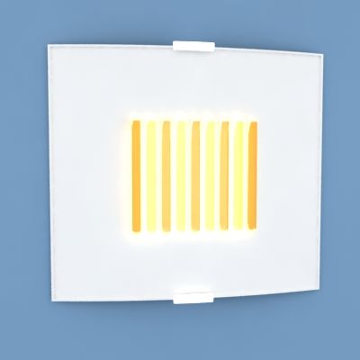 Square yellow-white lights Minimalism 3D - model CAD symbol Light1MK16