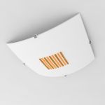 Yellowish-white minimalist square lamp 3D - model Light1MK33