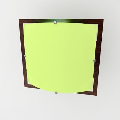 Minimalist wall square lamp 3D model Light1MK42