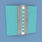 Rectangular lights high-tech 3D model Light1MK61