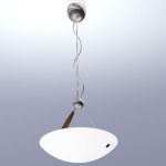 Modern round chandelier 3D object Lumi Mode