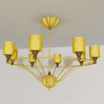 Chandelier modern Italy 3D - model Lussole cl 24