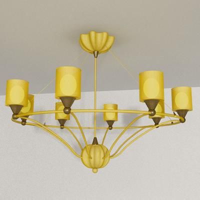 Chandelier modern Italy 3D - model Lussole cl 24