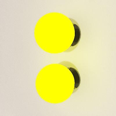 Italian sconces Minimalism yellow 3D object Lussole md 09